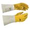 STEERSOtuff® Handschuh mit Hand von Rind Spalt und Vollleder, Stulpe von Rinds-Spaltleder und Rücken COMFOflex® gefüttert